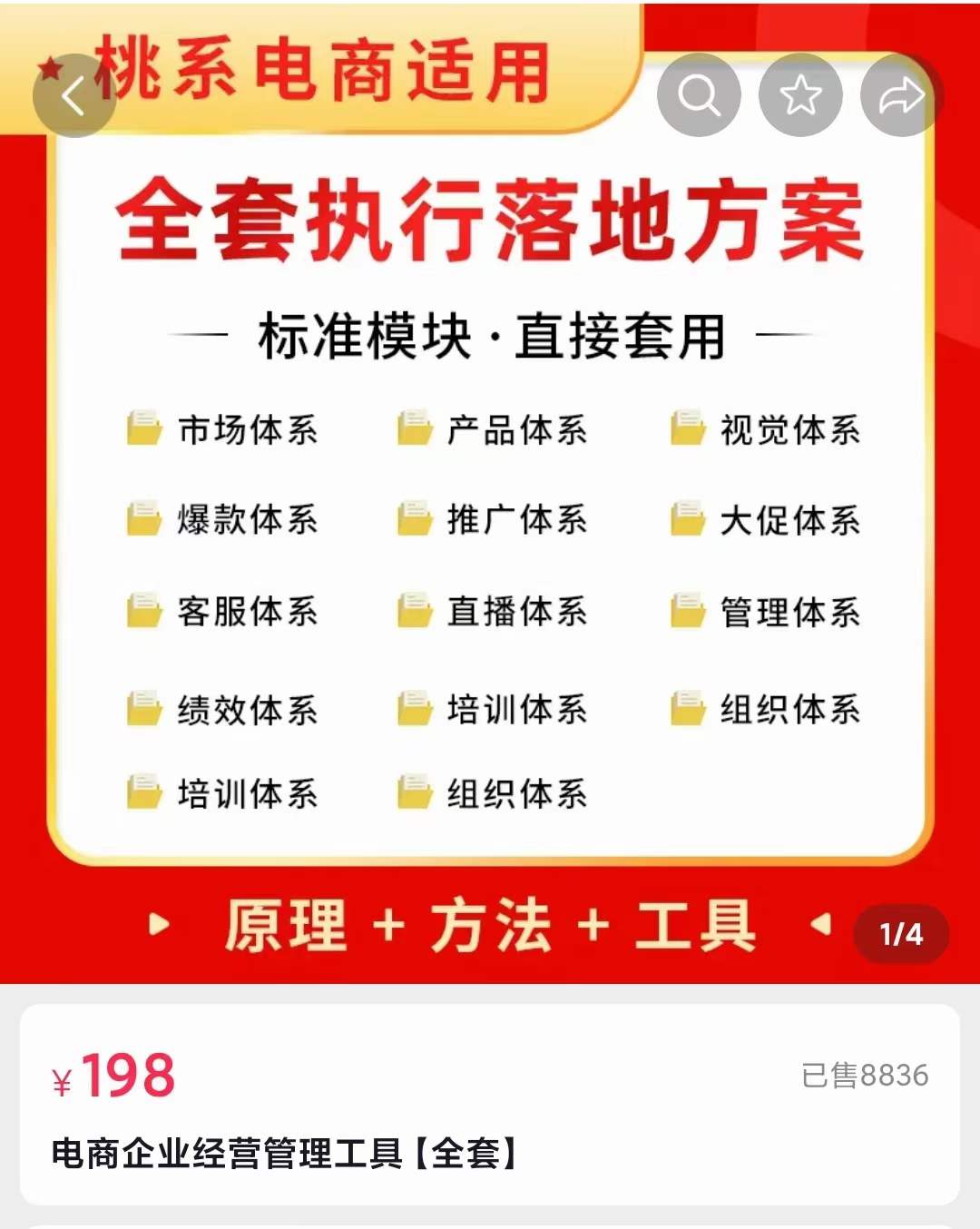 外面卖198·电商企业经营管理工具：全套执行落地方案 标准模块·直接套用网创吧-网创项目资源站-副业项目-创业项目-搞钱项目网创吧