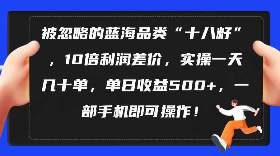 被忽略的蓝海品类“十八籽”，10倍利润差价，实操一天几十单 单日收益500+网创吧-网创项目资源站-副业项目-创业项目-搞钱项目网创吧