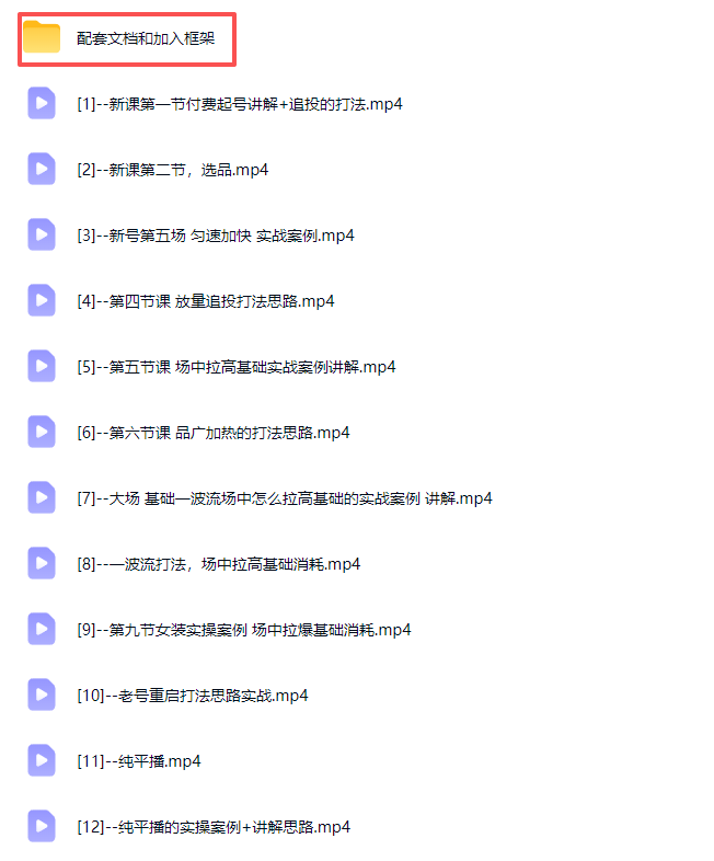 (21049期)2026下半年抖音付费起号进阶课-更新1019:主打场中拉高基础消耗,结合追投品广跑通冷启到成交全流程网创吧-网创项目资源站-副业项目-创业项目-搞钱项目网创吧